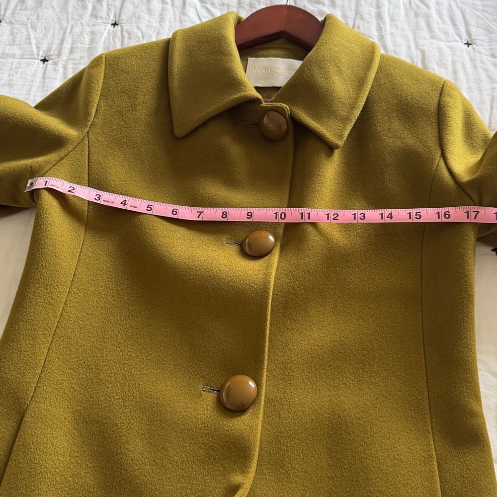 Fleurette olive Women's Coat - Picture 8 of 12